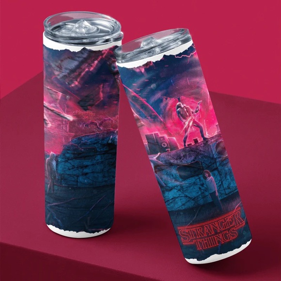 Eddie Munson Rocking Out Stranger Things Tumbler - Picture 1 of 4